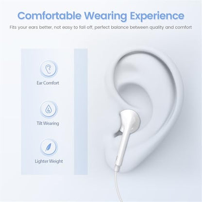2 Pack USB C Headphones for iPhone 17/16/15, iPad, Mac for Most USB C Jack