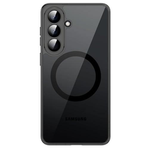 JETech Magnetic Case for Samsung Galaxy S26, Compatible with MagSafe, Black | Full Camera Lens Protection, Shockproof Protective Phone Cover, Scratch Resistant Clear Back - color: Black, size: Galaxy S26