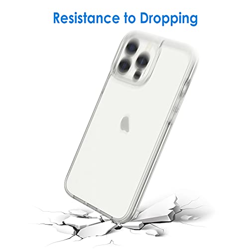 JETech Case for iPhone 13 Pro Max, Anti-Yellowing, Clear | Shockproof Protection, Scratch Resistant Hard PC Back, Durable Transparent TPU Bumper - color: Clear