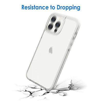 JETech Case for iPhone 13 Pro Max, Anti-Yellowing, Clear | Shockproof Protection, Scratch Resistant Hard PC Back, Durable Transparent TPU Bumper - color: Clear