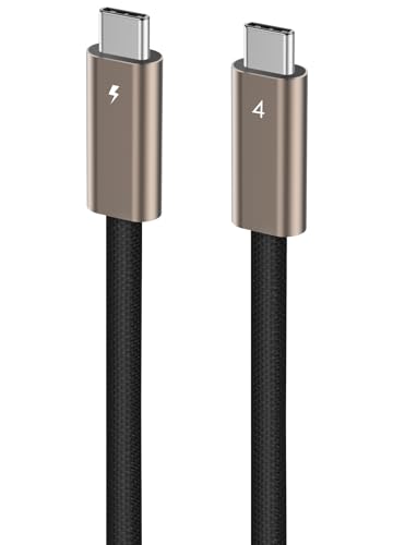 Ubluker USB C to USB C Cable 40Gbps 1FT, USB4 Cable 24PIN with Thunderbolt4 - size: 1 feet