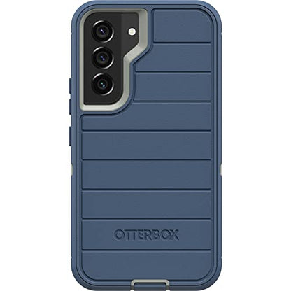 OtterBox Defender Case & Belt Clip/Stand for Samsung Galaxy S22 (NOT Plus/Ultra) Retail Packaging - Anti-Microbial - Fort Blue - color: Fort Blue