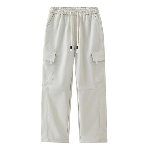 Men Cargo Pants Ripstop Durable Tactical Quick Dry Deep Pockets Construction BDU Golf Tactical Pants for Men - color: A White, size: 3X-Large