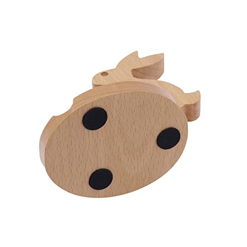 Cute Bunny Cellphone Stand Holder Wooden Smartphone Desk Holder for All Mobile Phones Animal Phone Stand Desk Ornament - color: Bunny B