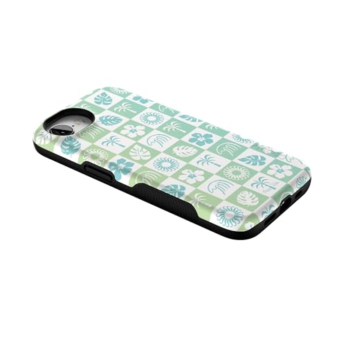 Casely iPhone 16e Case | Pura Vida | Coastal Checkers | Bold Protective Design | Compatible with MagSafe - color: Pura Vida | Coastal Checkers