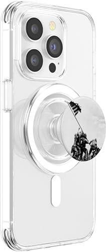 Iwo Jima Image Vintage American Flag PopSockets PopGrip for MagSafe - style: Magnetic PopGrip