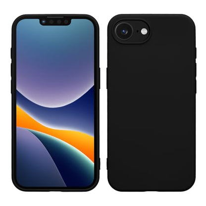 kwmobile Case Compatible with Apple iPhone 17e / iPhone 16e Case - Soft Slim Protective TPU Silicone Cover - Black Matte - color: black matte