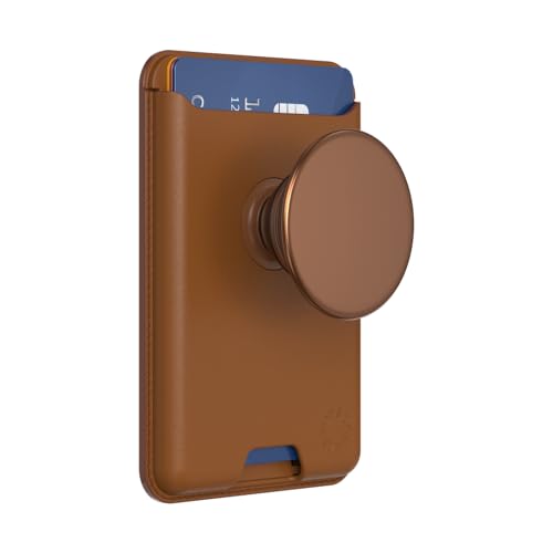 PopSockets Phone Wallet for MagSafe with Grip- Cognac - color: Cognac, style: With Grip