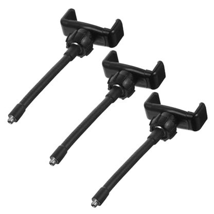 3Pcs Flexible Gooseneck Phone Mount, Rotatable Clip Stand with 1/4 Thread