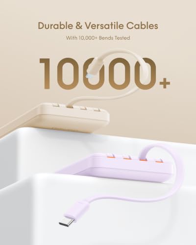 charmast Portable Charger Fast Charging,Built-in 4 Cables,6 Outs & 4 Inputs - color: Qianka
