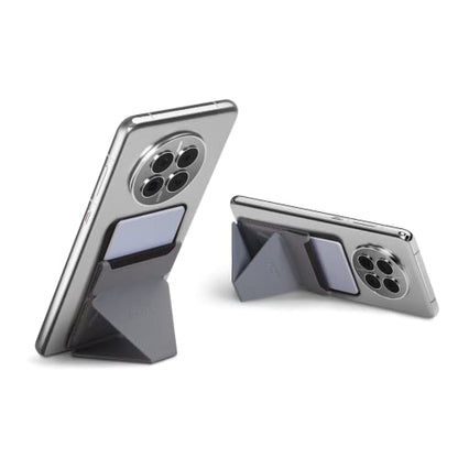 MOFT Adhesive Card Holder for Android, iPhone and Most Smartphones, 2 Viewing Angles, Slim Phone Stand (Cool Gray) - color: Cool Gray