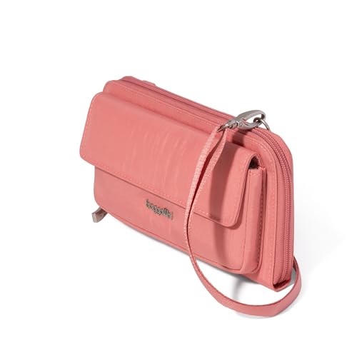 Baggallini Rfid Phone Wallet Crossbody - color: Terracotta