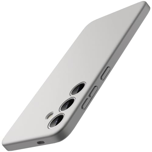 JETech Slim Case for Samsung Galaxy S24, Silver | Camera Lens Protection, Soft TPU Design, Matte Finish, Shockproof Protection - color: Silver, size: S24