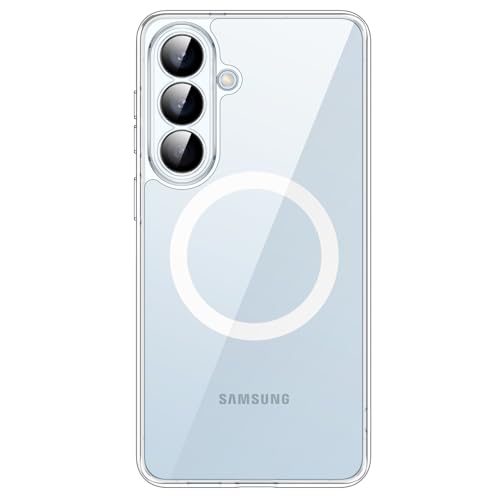 JETech Magnetic Case for Samsung Galaxy S26, Compatible with MagSafe, Clear | Full Camera Lens Protection, Shockproof Protective Phone Cover, Scratch Resistant Clear Back - color: Clear, size: Galaxy S26