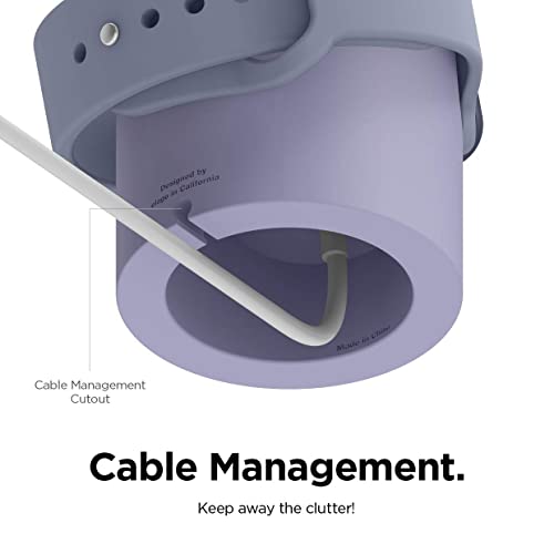 elago W2 Charger Stand for All Apple Watch Series - color: Lavender Grey