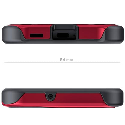 Ghostek ATOMIC slim Samsung S22 Plus Case with Clear Back and Strong Aluminum Bumper Heavy Duty Military Grade Shockproof Lightweight Metal Phone Covers Designed for 2022 Galaxy S22+ 5G (6.6 in) (Red) - color: Red, size: Galaxy S22 Plus