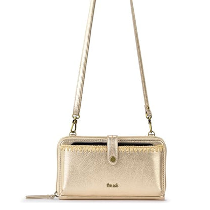 The Sak Iris Smartphone Crossbody Purse - Small Women's Cellphone Bag & Wallet For Everyday- Convertible Wristlet With Zipper | Fits Most Smartphones, Card Slots & Zip Pocket, Detachable Wristlet & Crossbody Straps, Hands-Free for Travel & Errands - color