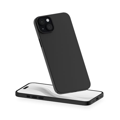 PEEL Magnetic Case for iPhone 15 Plus (Black) | Embedded Magnet, MagSafe Compatible, Wireless Charging, Minimalist Design, Ultra Thin, Everyday Protection, Showcases Device - color: Black, size: iPhone 15 Plus