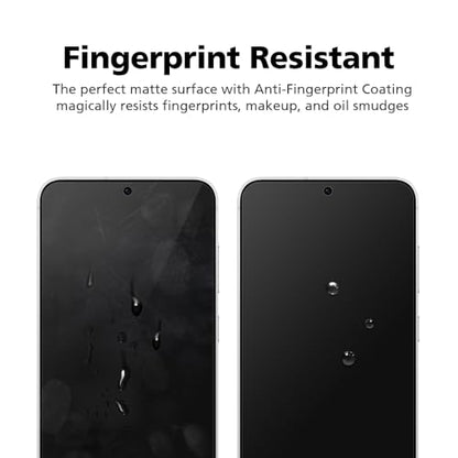 2-Pack Anti Glare Matte Privacy Screen Protector for Samsung Galaxy S22 [0.1S Fingerprint ID Unlock][Anti Spy PET Flexible Film][Bubble-Free Easy Installation with Alignment Jig] - size: Galaxy S22