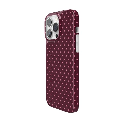 Casely iPhone 14 Pro Case | Heart Noir | Tiny Hearts | Compatible with MagSafe | Classic Ultra Slim Design - color: Heart Noir | Tiny Hearts, size: iPhone 14 Pro