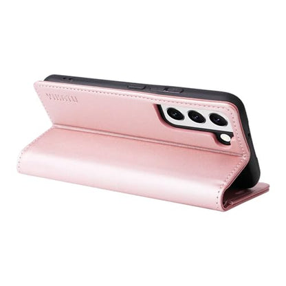 Compatible with Samsung Galaxy S22 Wallet Case PU Leather Flip Folio Case with Card Holder Magnetic Closure Shockproof Protective Phone Cover Rose Gold - color: Rose Gold, size: Samsung S22