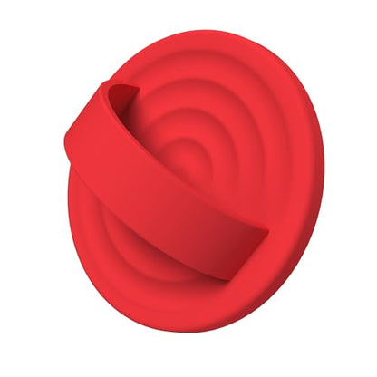 Magnetic Phone Grip for MagSafe, Silicone Ring Grip, Red - color: Red