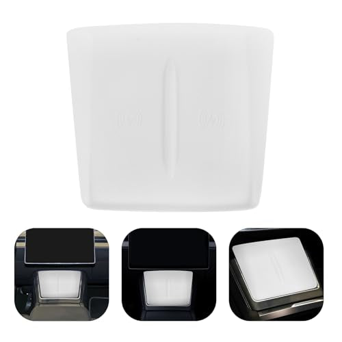 STOBAZA Center Console Charging Pad Silicone Slip Mat for Y Effortless Phone Charger for Car Interior Accessories Durable and Easy to Install White