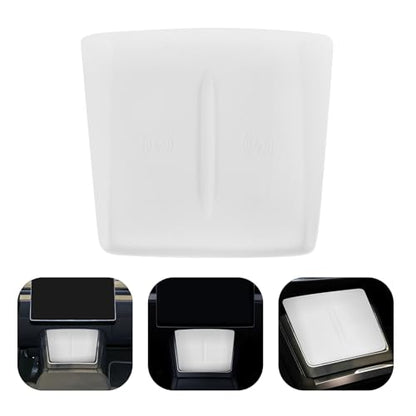 STOBAZA Center Console Charging Pad Silicone Slip Mat for Y Effortless Phone Charger for Car Interior Accessories Durable and Easy to Install White