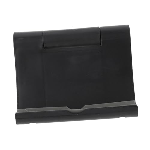 SHOWERORO Foldable Phone Stand Black Mini Desk Holder for Smartphones Tablets Devices Featuring Stable Groove for Handsfree Viewing and Video Recording