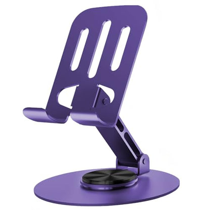 Universal Metal Cell Phone Stand, Purple - color: Purple