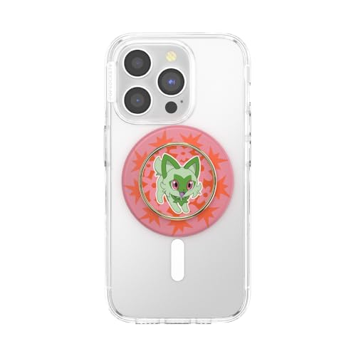 PopSockets Phone Grip for MagSafe, Magnetic Holder- Sprigatito Stretch - color: Sprigatito Stretch, style: MagSafe