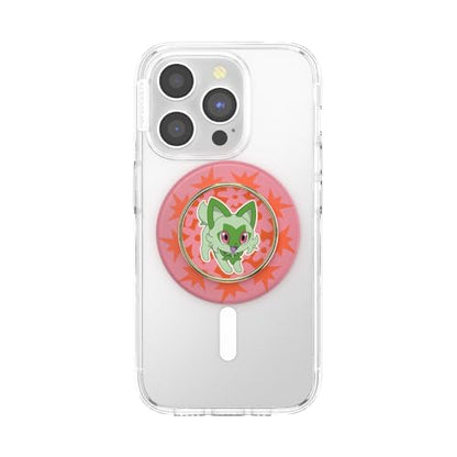 PopSockets Phone Grip for MagSafe, Magnetic Holder- Sprigatito Stretch - color: Sprigatito Stretch, style: MagSafe