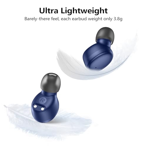 kurdene Wireless Earbuds Bluetooth 5.3 Light Weight in Ear Headphones - color: Blue