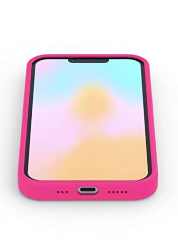 FELONY CASE - iPhone 14 Pro Case - Neon Pink Silicone Phone Cover | Liquid Silicone with Anti-Scratch Microfiber Lining, 360° Shockproof Protective Case for Apple iPhone 14 Pro - color: Neon Pink, size: iPhone 14 Pro