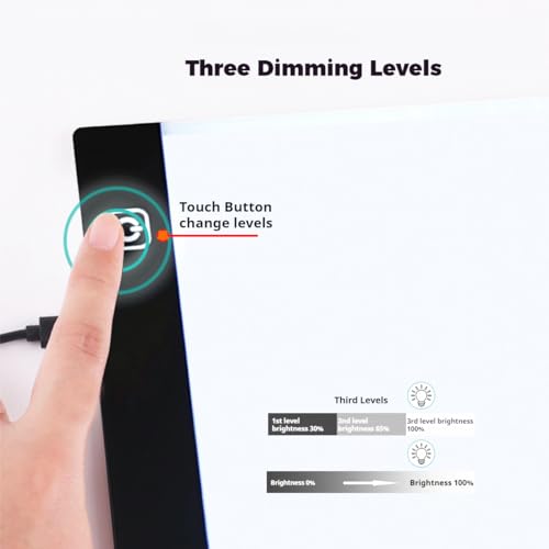 A3 LED Light Pad for Diamond Art, Sketching, Painting - Adjustable Brightness, Sketching, Tracing - USB Powered Complete Art Light Board Kit with Pad Stands and Clips - size: A3 Kit