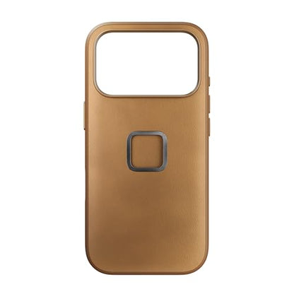 Peak Design Mobile Everyday Phone Case for iPhone 17 Pro Max, Tan, Slim Profile, Drop Protection, Weatherproof Clarino Shell, SlimLink Connects to Mobile Mounts & Gear - color: Tan, style: Everyday Case