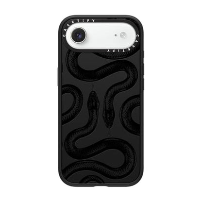 CASETiFY for iPhone Air Case - Impact Compatible with MagSafe | 8.2 ft. 4x Military Grade Drop Protection | Black Kingsnake | Matte Black - color: Black Kingsnake, size: iPhone Air (6.5")