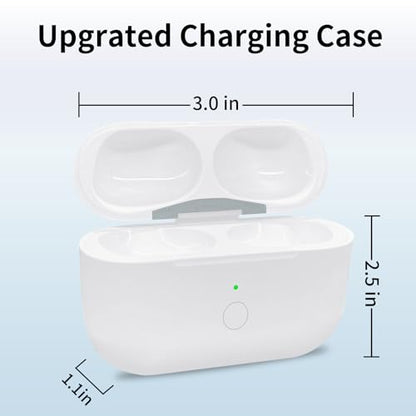 USB-C Charging Case for AirPods Pro 1st & 2nd Gen Wireless | Hall‑sensor auto pop‑up connect, tri‑color LED status indicator, drop‑proof ABS shell, dual‑mode wired‑wireless power supply