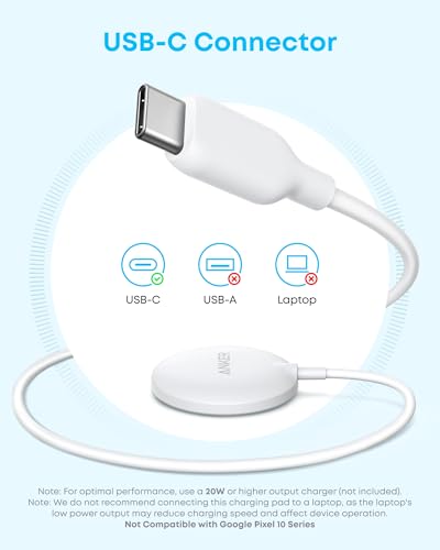 Anker Zolo MagSafe-Compatible Wireless Charger with Qi2 15W Fast Charging - color: White, size: 1 Pack