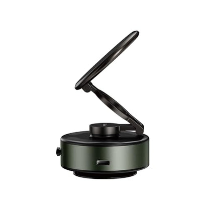 Trusmi Electric Vacuum Magnetic Car Windshield Phone Mount, 4300 Gauss, Type-C Powered, for Glass & Smooth Flat Surfaces Only, 360° Rotation, Hands-Free Holder, Black