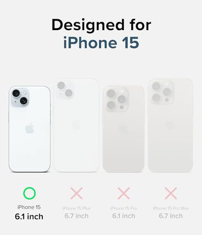 Ringke for iPhone 15 Case [Fusion Matte Clear] | Oil & Dirt Resistant, Anti-Fingerprint Technology Prevents Oily Smudges, Frosted Coating Feels Velvety Soft - size: iPhone 15