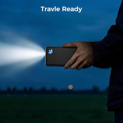 10000mAh Portable Charger 22.5W Ultra Slim Power Bank - color: Black, size: 22.5W