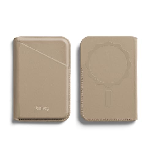 Bellroy Mag Wallet, Magnetic Leather Card Holder - INNOVERA邃 - color: INNOVERA Tahini