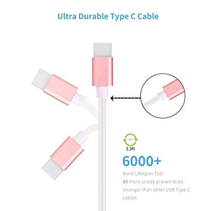 36W Fast USB Car Charger for Samsung A57/A56/A55/A37/A17/A36 Android-Pink - color: Rose Gold