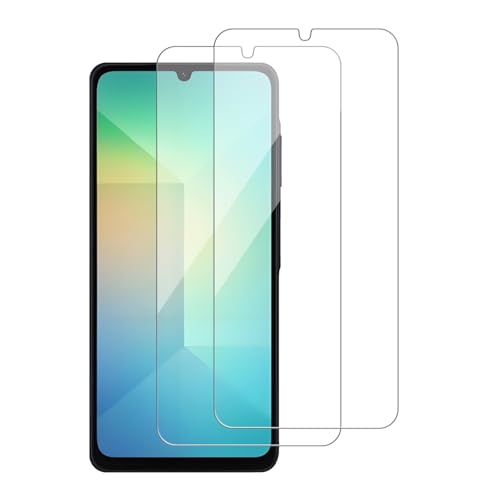 2 Pack for Samsung Galaxy A06 / SM-A065F Screen Protector, Tempered-Glass, Micro-curved Edges, Case Friendly, Bubble Free, HD Clear, Easy Installation - size: Galaxy A06