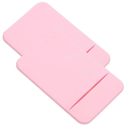 TEHAUX 2pcs Mobile Phone Card Holder Adhesive Wallet Pocket for Smartphones, Elastic Stretch Fabric Back Sticker, Card Sleeve for Travel and Daily Use
