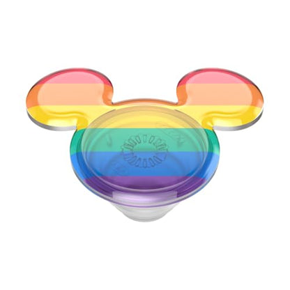PopSockets Adhesive Phone Grip, Holder, Phone Stand, Disney - Rainbow Mickey - color: Rainbow Pride, style: Adhesive