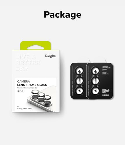 Ringke for Samsung Galaxy S26 / S26 Plus Camera Lens Protector [2 Pack] - size: Galaxy S26 / Galaxy S26 Plus