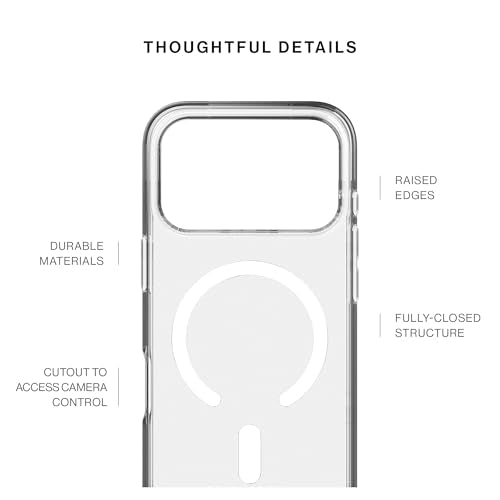 Native Union (Re Clear Case – Transparent Anti-Yellowing Case – MagSafe Compatible with Built-in Magnets – Recycled Materials – Ultra-Durable with Military Grade Drop Protection for iPhone 17 Pro - size: iPhone 17 Pro