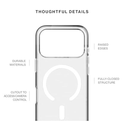 Native Union (Re Clear Case – Transparent Anti-Yellowing Case – MagSafe Compatible with Built-in Magnets – Recycled Materials – Ultra-Durable with Military Grade Drop Protection for iPhone 17 Pro - size: iPhone 17 Pro